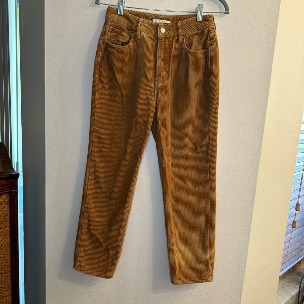 Pacsun Women’s Corduroy Golden Mustard Yellow/Orange Mom Jeans Size 26